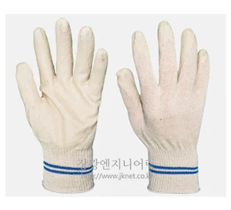 백색 반코팅장갑
