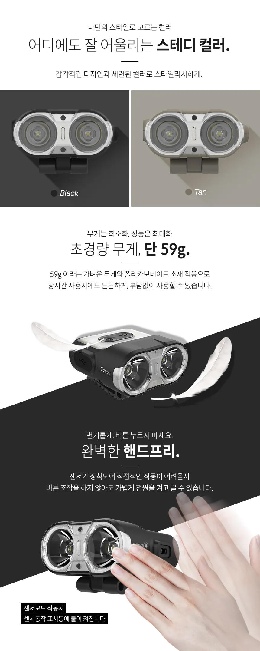 헤드랜턴 크레모아 캡온 120H 상세 3